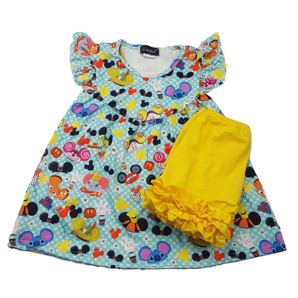 Mickey Lilo and Friends Disney Inspired 2 piece Set Harmony Bee Boutique